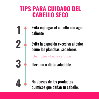 Tips para cuidado del cabello seco