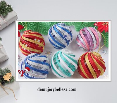 esferas de navidad manualidades